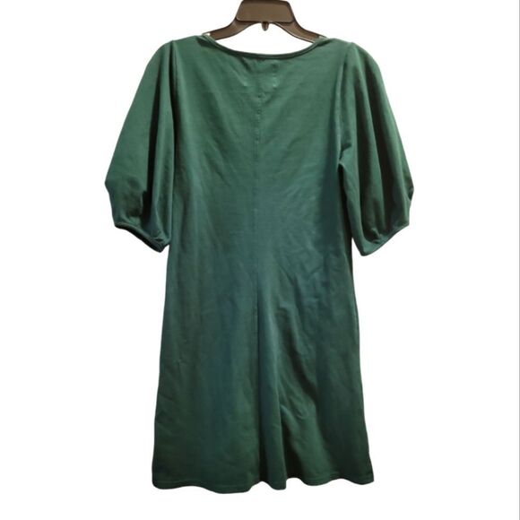 Velvet by Graham and Spencer for Anthropologie Front-Seamed Green Dress Small - Picture 4 of 7